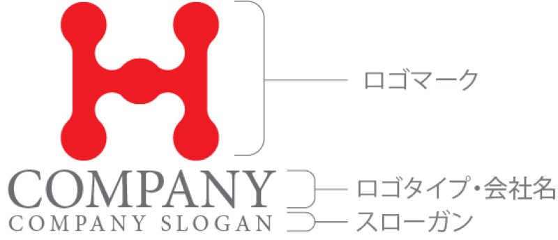 画像10: H・つながり・アルファベット・ロゴ・マークデザイン5650 (10)
