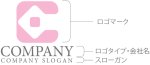 画像10: C・四角・人・アルファベット・ロゴ・マークデザイン5670 (10)