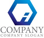 画像1: i・六角形・グラデーション・アルファベット・会社ロゴ・マークデザイン5683 (1)