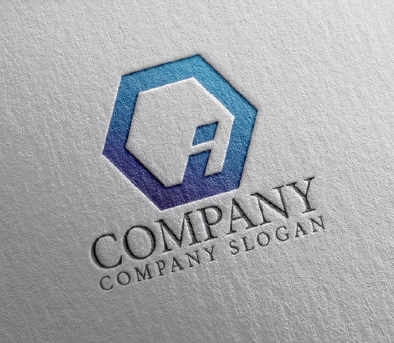 画像2: i・六角形・グラデーション・アルファベット・会社ロゴ・マークデザイン5683 (2)