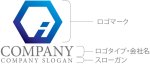 画像10: i・六角形・グラデーション・アルファベット・会社ロゴ・マークデザイン5683 (10)