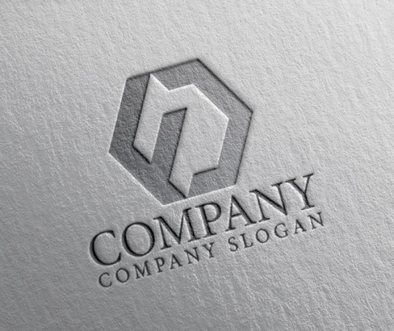 画像2: F・D・六角形・アルファベット・ロゴ・マークデザイン5685 (2)