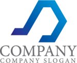 画像1: D・音符・グラデーション・アルファベット・会社ロゴ・マークデザイン5686 (1)