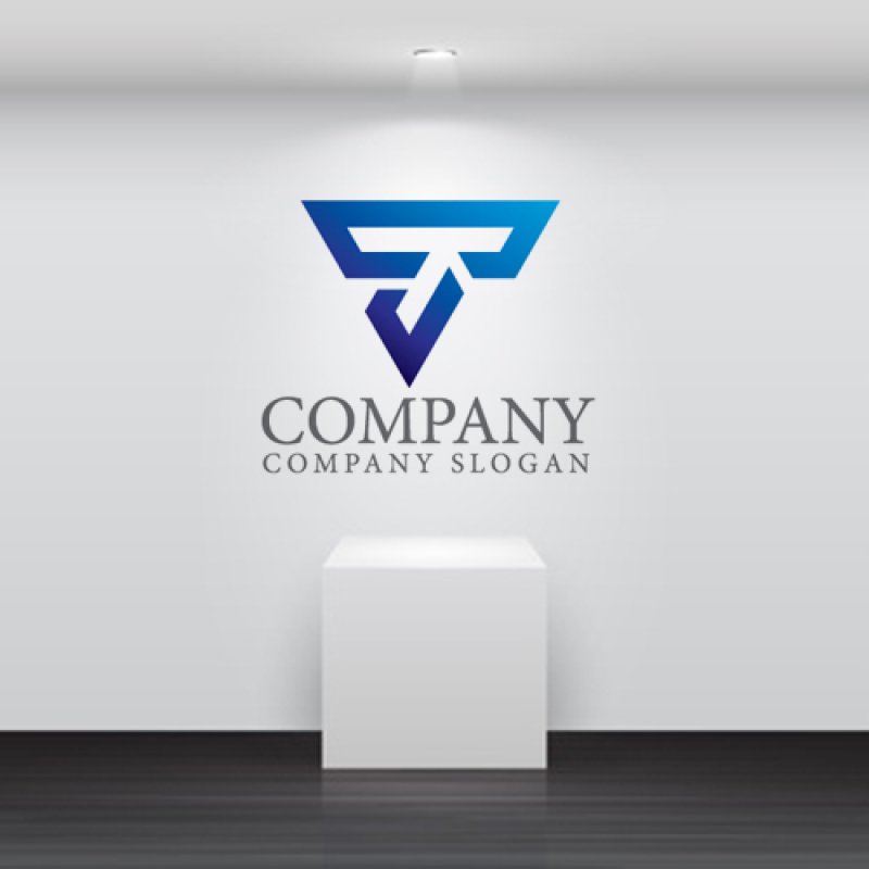 画像5: T・三角・グラデーション・アルファベット・会社ロゴ・マークデザイン5687 (5)