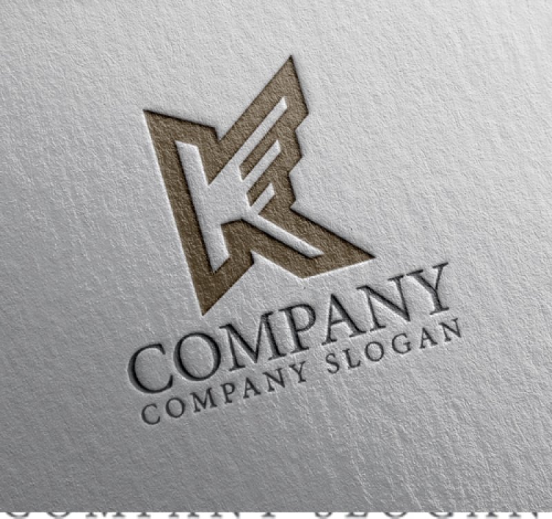 画像2: K・翼・上昇・アルファベット・ロゴ・マークデザイン5687 (2)