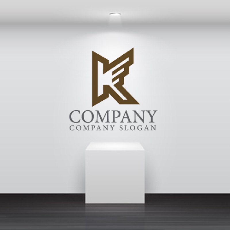 画像5: K・翼・上昇・アルファベット・ロゴ・マークデザイン5687 (5)