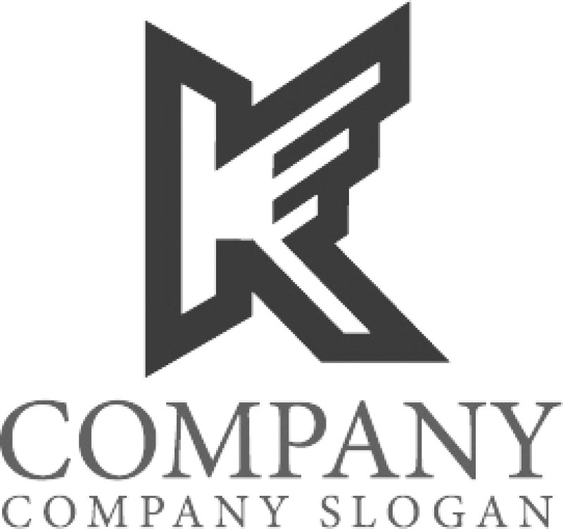 画像6: K・翼・上昇・アルファベット・ロゴ・マークデザイン5687 (6)