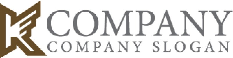 画像7: K・翼・上昇・アルファベット・ロゴ・マークデザイン5687 (7)