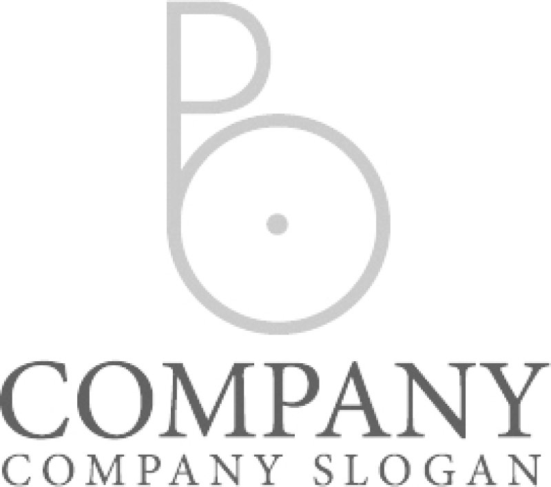 画像6: P・O・輪・アルファベット・ロゴ・マークデザイン5693 (6)