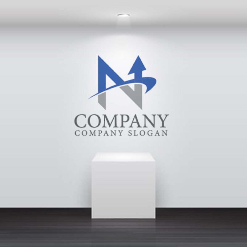 画像5: N・矢印・上昇・アルファベットロゴ・マークデザイン5696 (5)