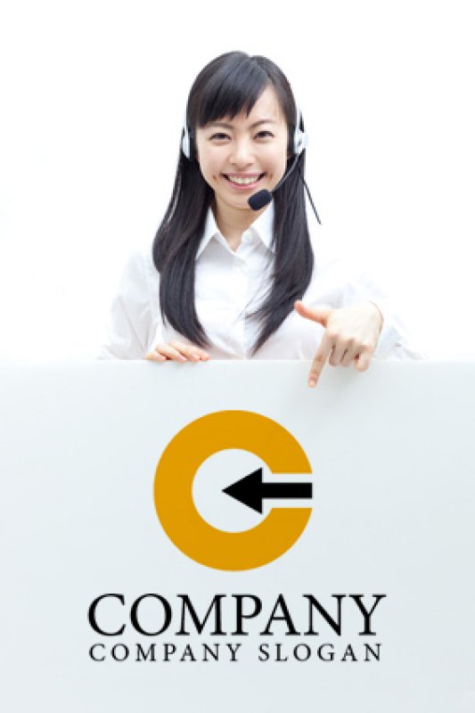 画像3: C・矢印・吸収アルファベット・ロゴ・マークデザイン569 (3)