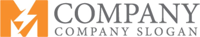 画像7: M・稲妻・電気・アルファベット・ロゴ・マークデザイン5700 (7)