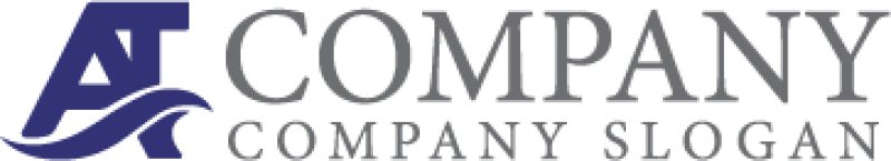 画像7: A・T・波・曲線・アルファベット・ロゴ・マークデザイン5703 (7)