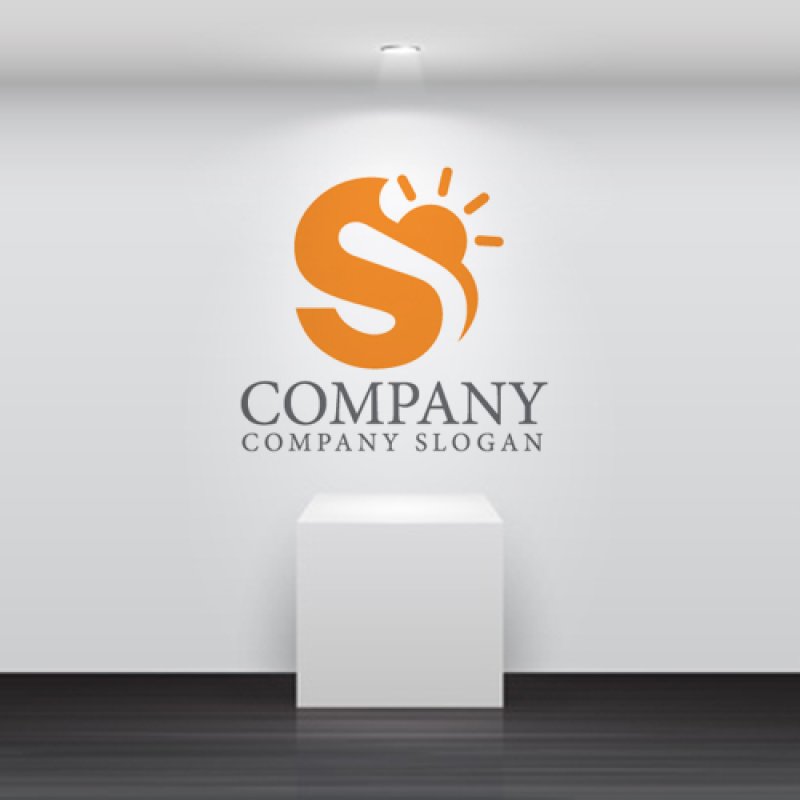 画像5: S・太陽・日の出・アルファベット・ロゴ・マークデザイン5707 (5)
