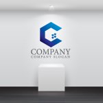 画像5: C・家・グラデーション・アルファベット・ハート・六角形・会社ロゴ・マークデザイン5709 (5)