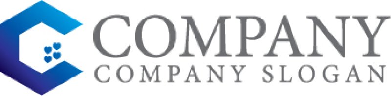 画像7: C・家・グラデーション・アルファベット・ハート・六角形・会社ロゴ・マークデザイン5709 (7)