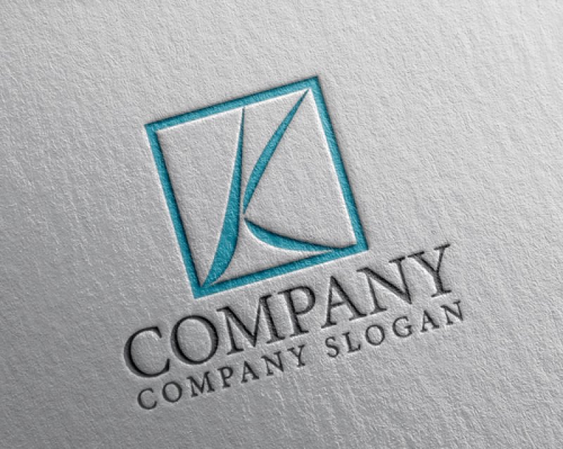 画像2: K・曲線・上昇・四角・アルファベット・会社ロゴ・マークデザイン5716 (2)