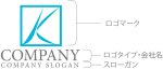画像10: K・曲線・上昇・四角・アルファベット・会社ロゴ・マークデザイン5716 (10)