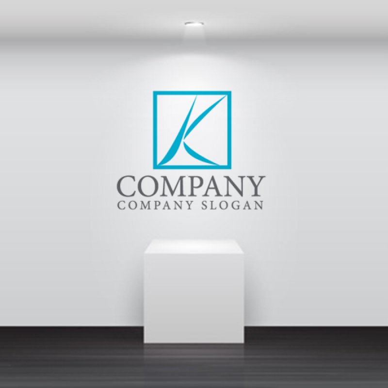 画像5: K・曲線・上昇・四角・アルファベット・会社ロゴ・マークデザイン5716 (5)
