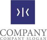 画像1: K・水・四角・漢字・アルファベット・ロゴ・マークデザイン5718 (1)
