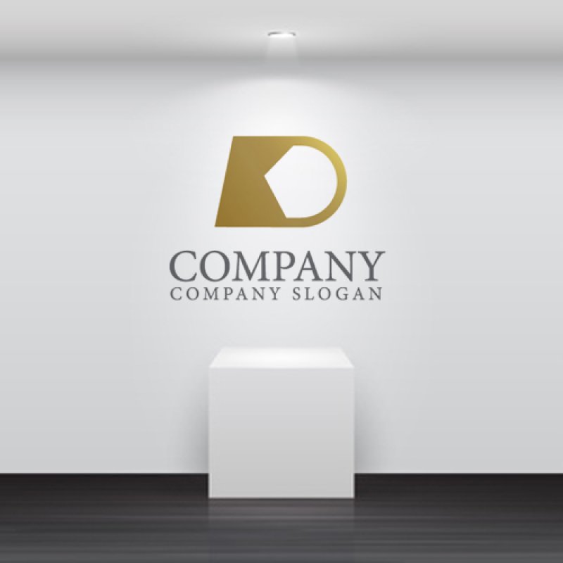 画像5: K・D・扇子・アルファベット・ロゴ・マークデザイン5727 (5)