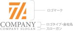 画像10: T・A・四角・アルファベット・ロゴ・マークデザイン5734 (10)