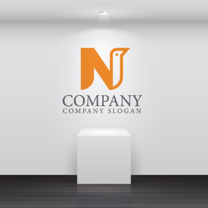 画像5: N・鳥・アルファベット・ロゴ・マークデザイン5737 (5)