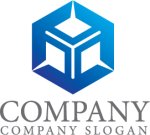画像1: Y・六角形・グラデーション・アルファベット・会社ロゴ・マークデザイン5739 (1)