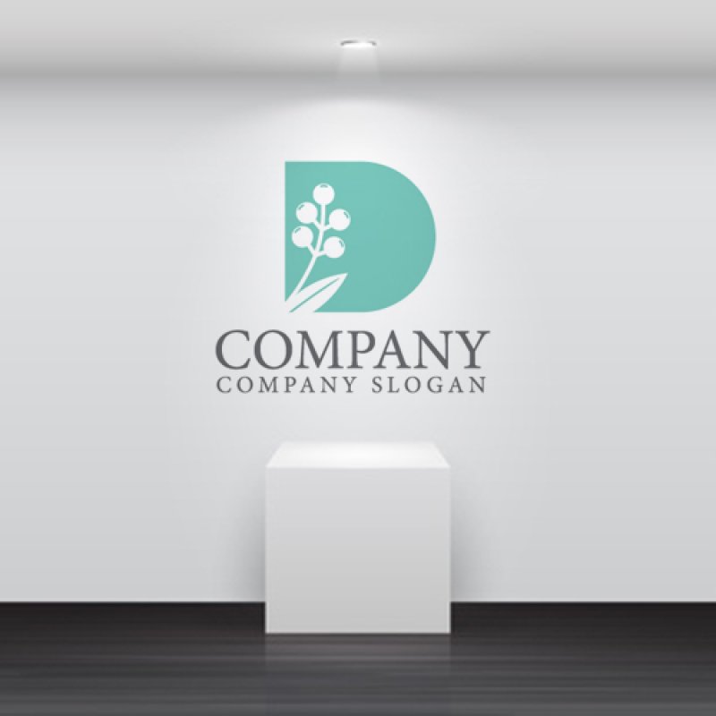 画像5: D・ 葉・実・アルファベット・ロゴ・マークデザイン5740 (5)