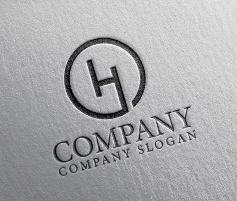 画像2: H・輪・シンプル・アルファベット・ロゴ・マークデザイン5742 (2)