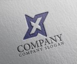 画像2: X・星・上昇・輝き・アルファベット・ロゴ・マークデザイン5745 (2)