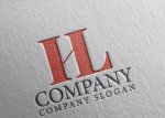画像2: H・L・橋・アルファベット・ロゴ・マークデザイン5748 (2)