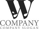 画像6: W・水滴・水・シンプル・アルファベット・ロゴ・マークデザイン5749 (6)