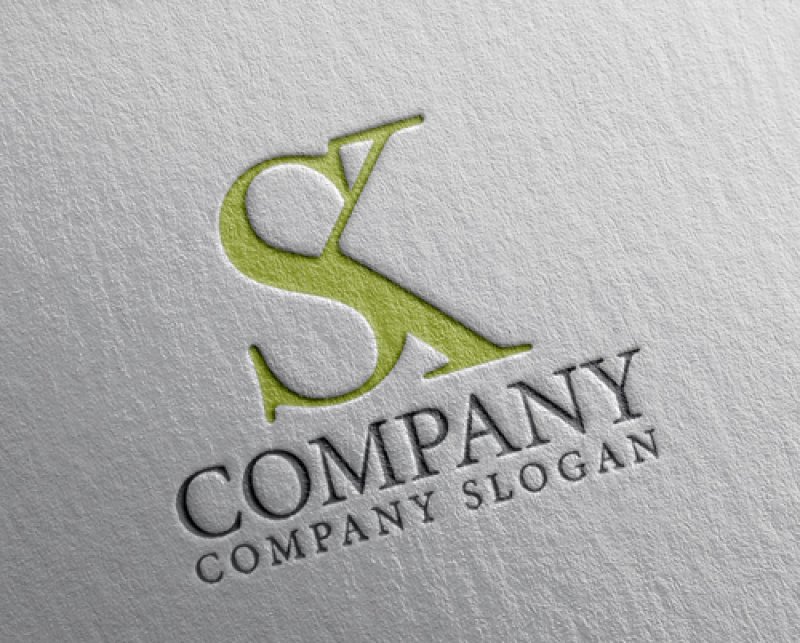 画像2: S・K・アルファベット・ロゴ・マークデザイン5751 (2)