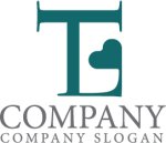 画像1: T・L・ハート・アルファベット・ロゴ・マークデザイン5752 (1)