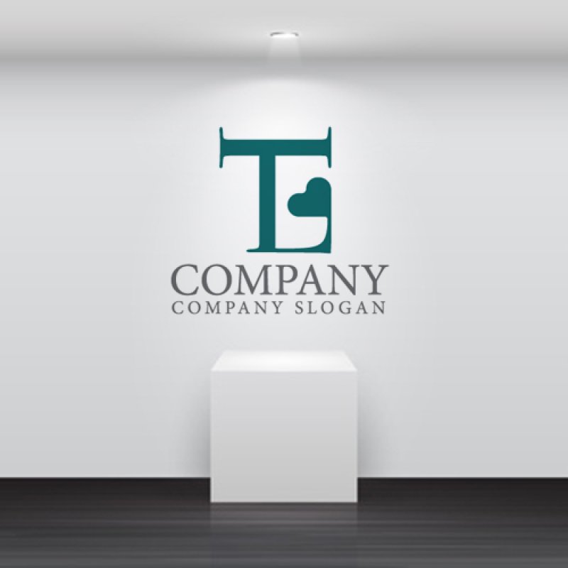 画像5: T・L・ハート・アルファベット・ロゴ・マークデザイン5752 (5)