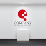 画像2: P・輪・ブロック・アルファベット・ロゴ・マークデザイン5754 (2)