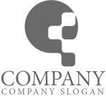 画像3: P・輪・ブロック・アルファベット・ロゴ・マークデザイン5754 (3)