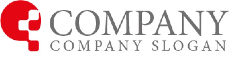 画像4: P・輪・ブロック・アルファベット・ロゴ・マークデザイン5754 (4)