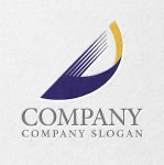 画像2: D・曲線・上昇・アルファベット・ロゴ・マークデザイン5756 (2)