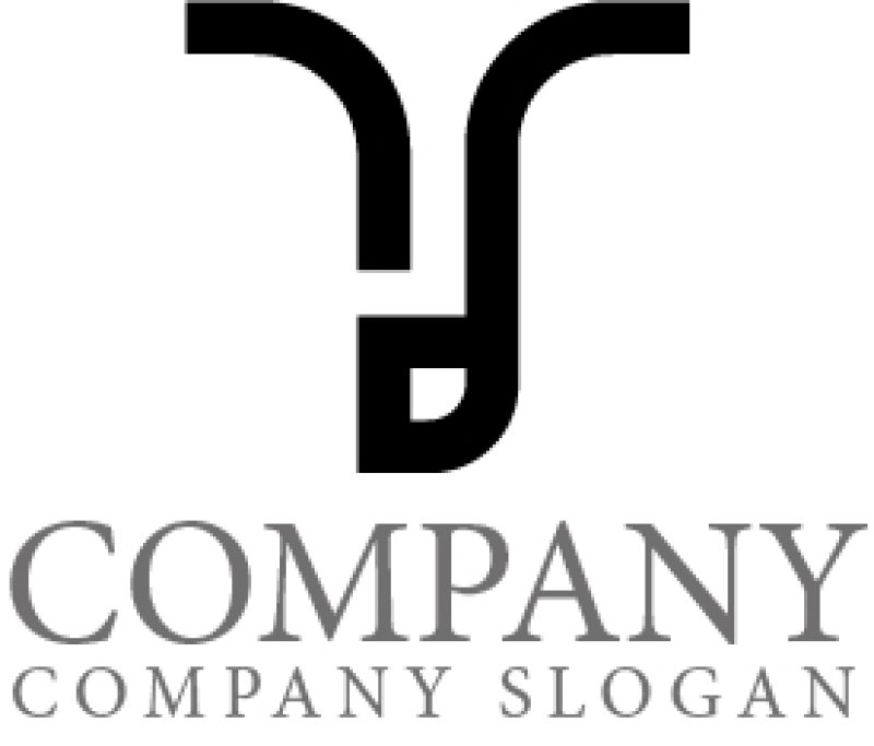 画像1: d・音符・T・アルファベット・ロゴ・マークデザイン5757 (1)