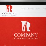 画像4: R・曲線・上昇・アルファベット・ロゴ・マークデザイン5758 (4)