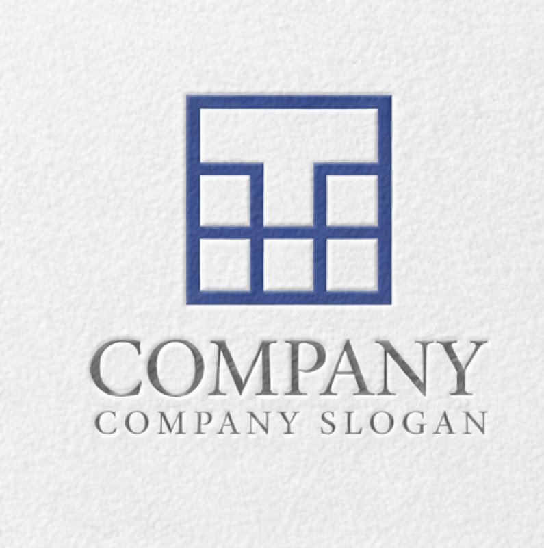 画像2: T・四角・枡・ブロック・アルファベット・ロゴ・マークデザイン5759 (2)