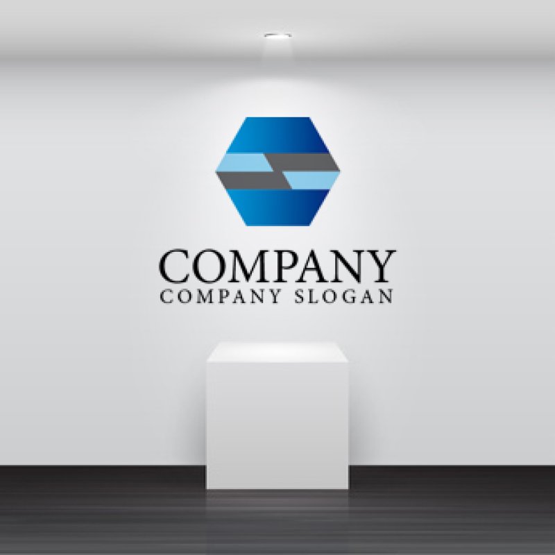 画像2: S・六角形・平行・アルファベットロゴ・マークデザイン621 (2)