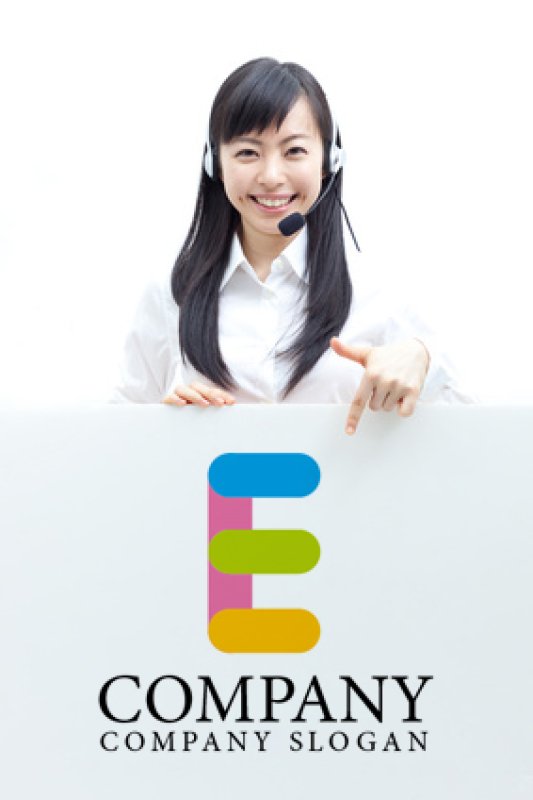 画像3: E・色・棒・アルファベットロゴ・マークデザイン645 (3)