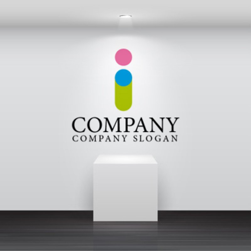 画像2: I・色・棒・アルファベットロゴ・マークデザイン649 (2)