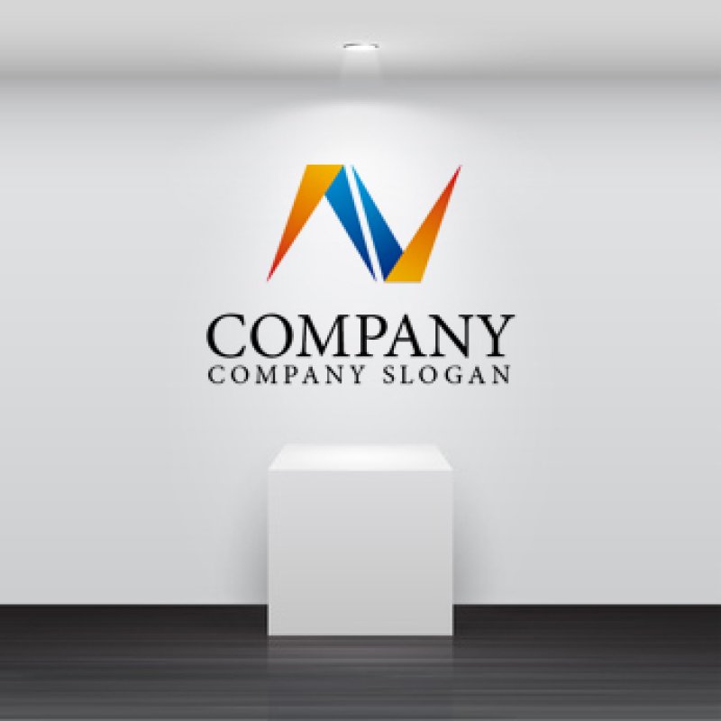 画像2: N・三角・上昇グラデーションロゴ・マークデザイン664 (2)