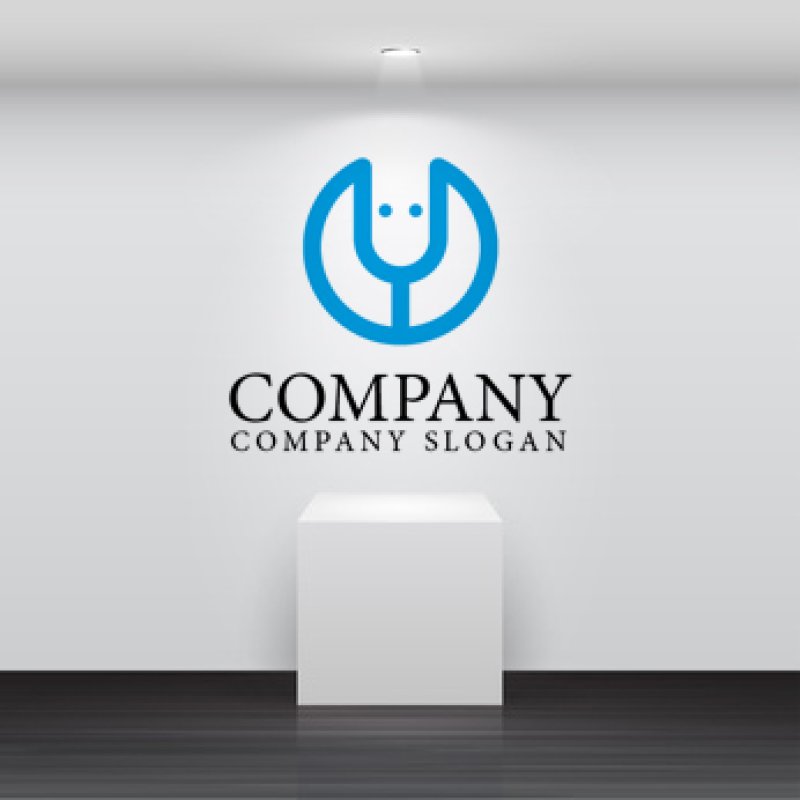 画像2: Y・顔・聴診器・アルファベットロゴ・マークデザイン668 (2)