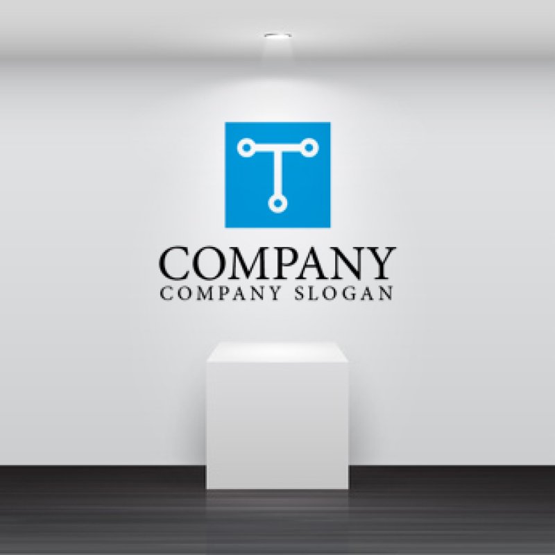 画像2: T・回路・配線・アルファベットロゴ・マークデザイン674 (2)