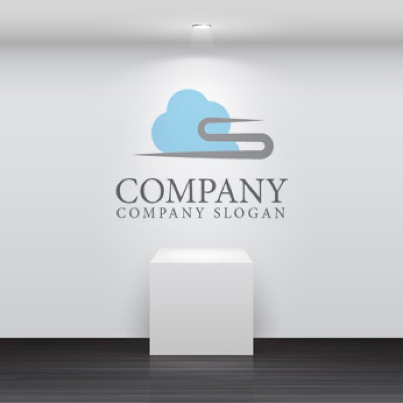 画像2: S・雲・上昇・移動アルファベットロゴ・マークデザイン760 (2)